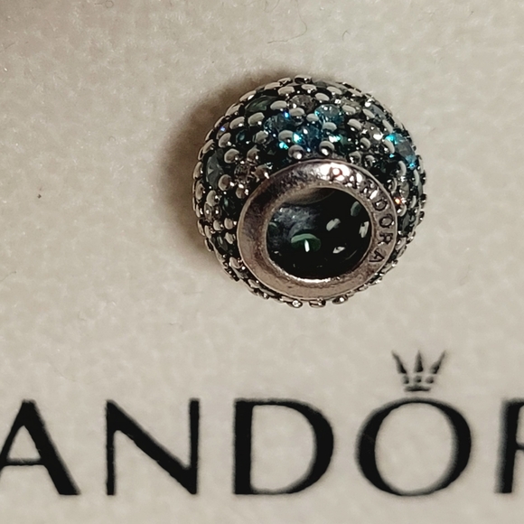 PANDORA Blue Ocean Mosaic Pave Charm - Picture 3 of 7